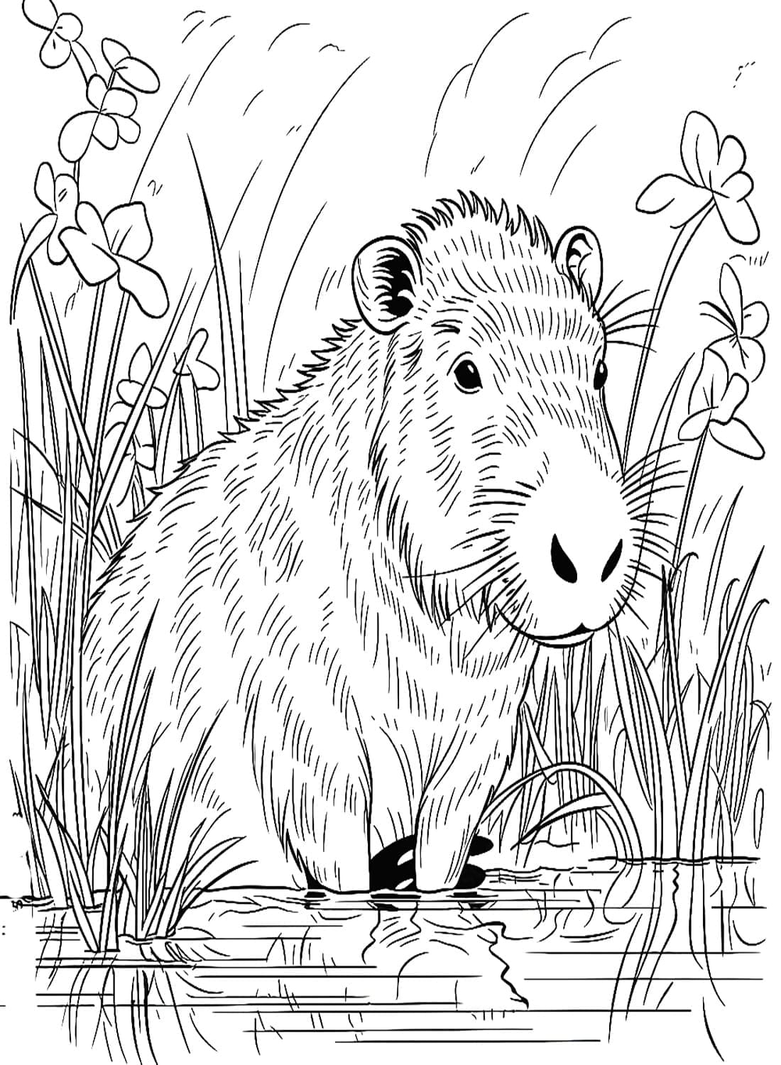 Målarbild Capybara för Barn