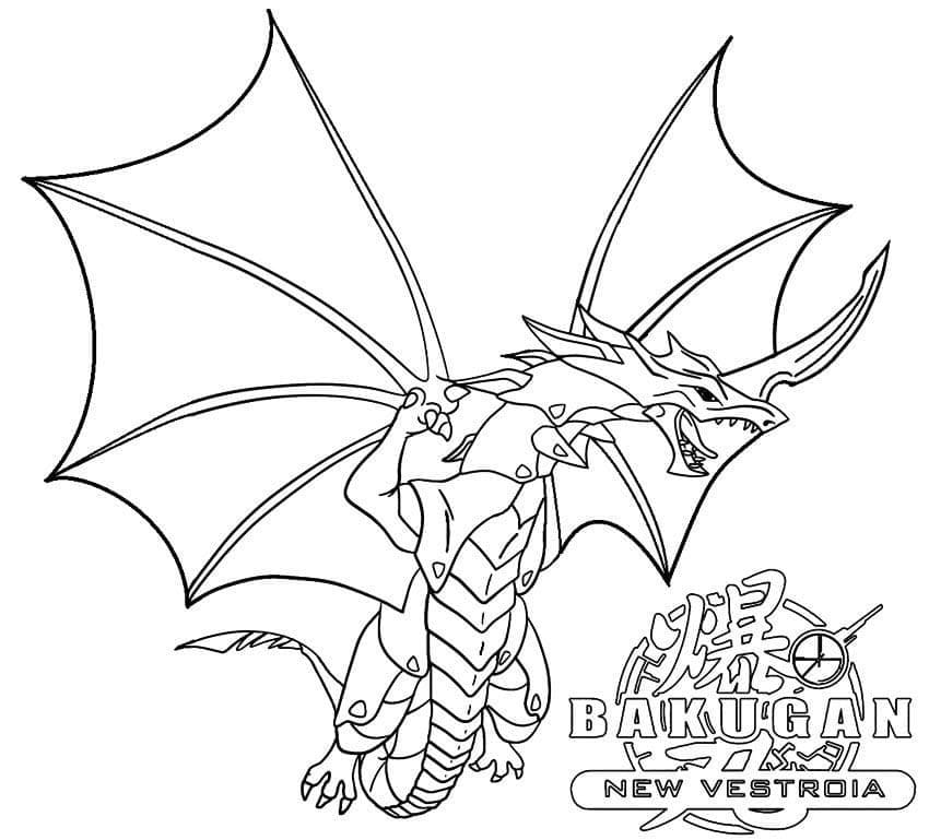 Målarbild Dragonoid från Bakugan