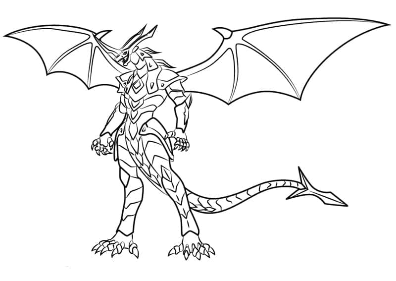 Målarbild Helix Dragonoid från Bakugan