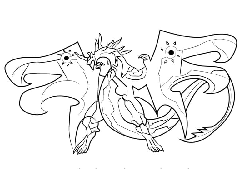 Målarbild Infinity Dragonoid från Bakugan