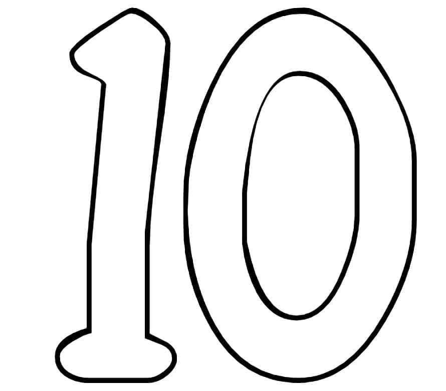 Målarbild Mycket Enkelt Nummer 10