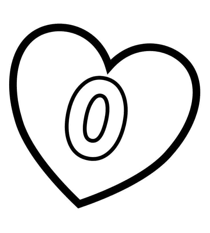 Målarbild Nummer 0 i Hjärtat