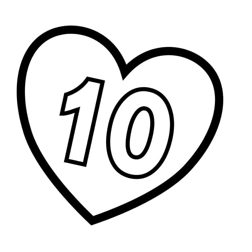Målarbild Nummer 10 i Hjärtat