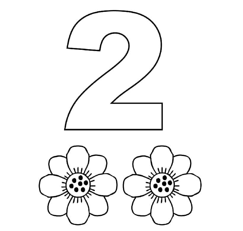 Målarbild Nummer 2 och Blommor