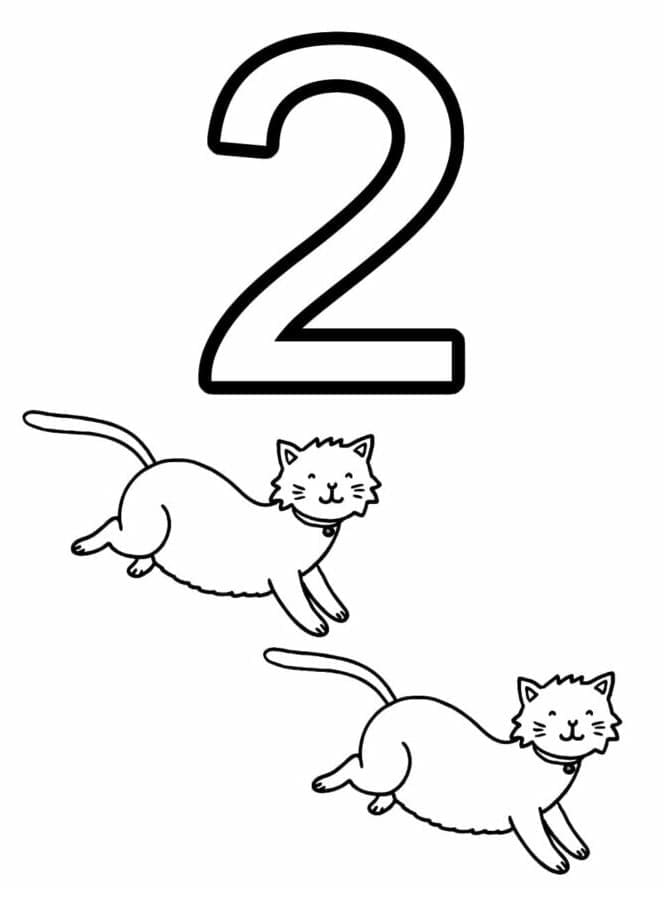 Målarbild Nummer 2 och Katter