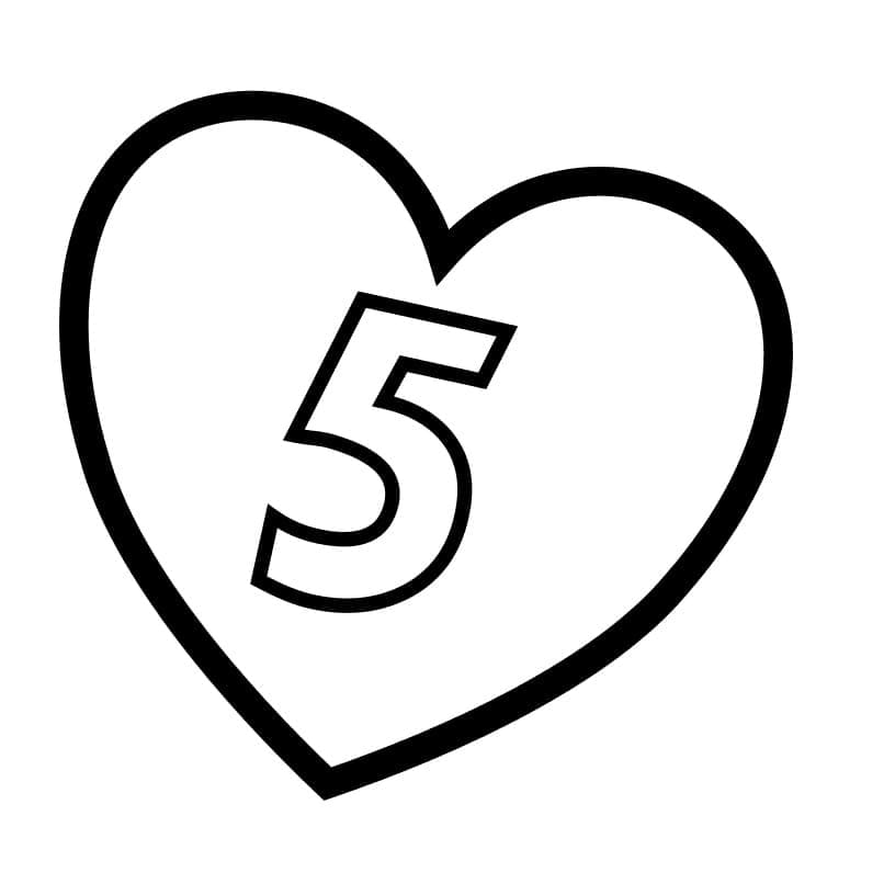 Målarbild Nummer 5 i Hjärtat