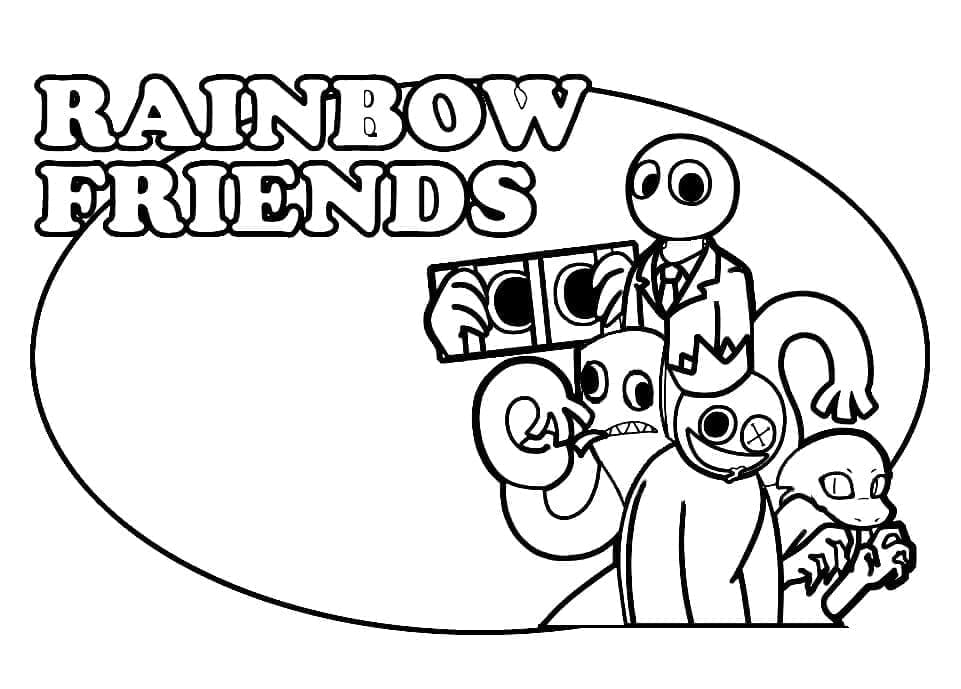 Målarbild Rainbow Friends 12