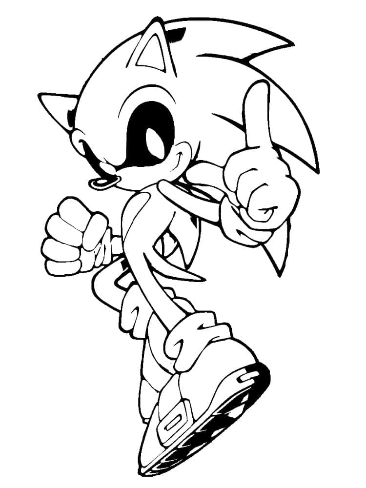 Målarbild Sonic Exe 1