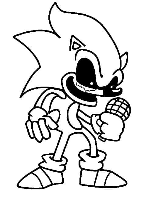 Målarbild Sonic Exe 2