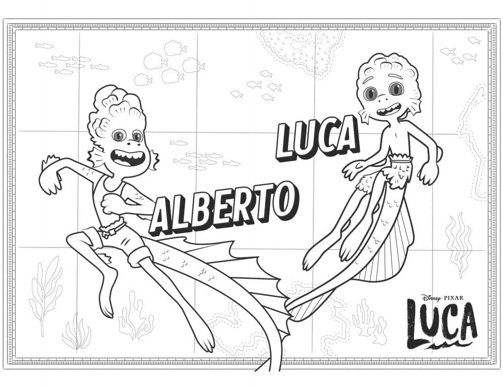 Målarbild Alberto och Luca