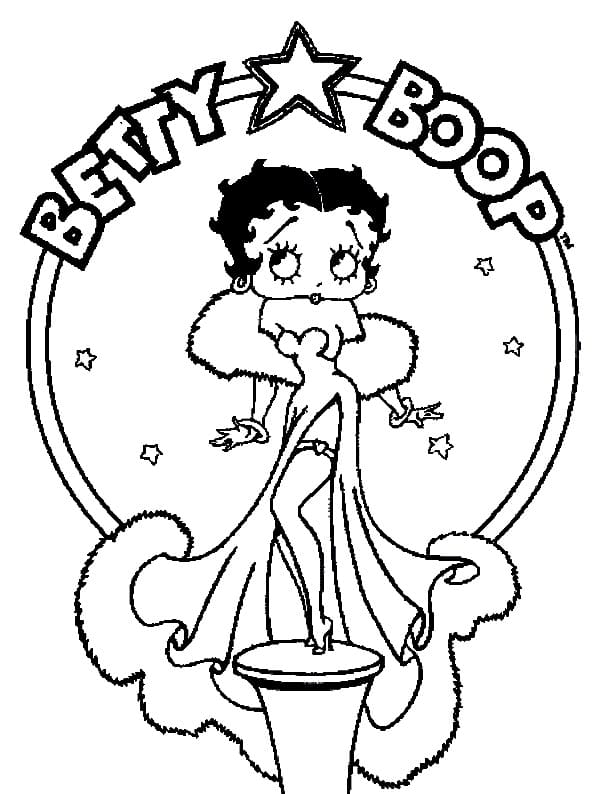 Målarbild Betty Boop 4