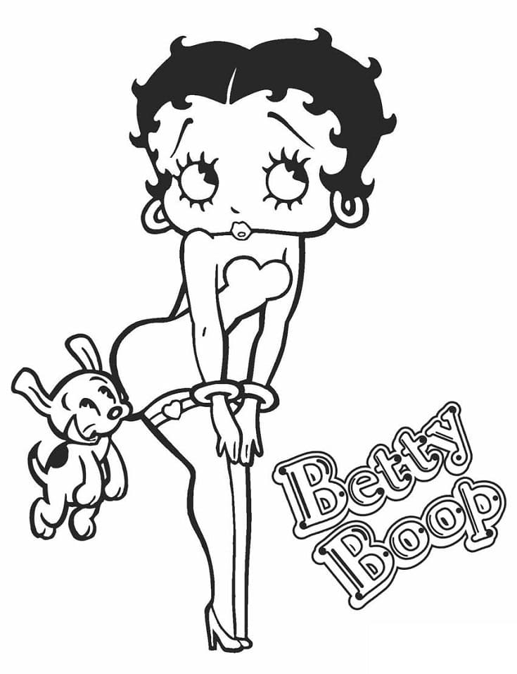 Målarbild Betty Boop för Barn