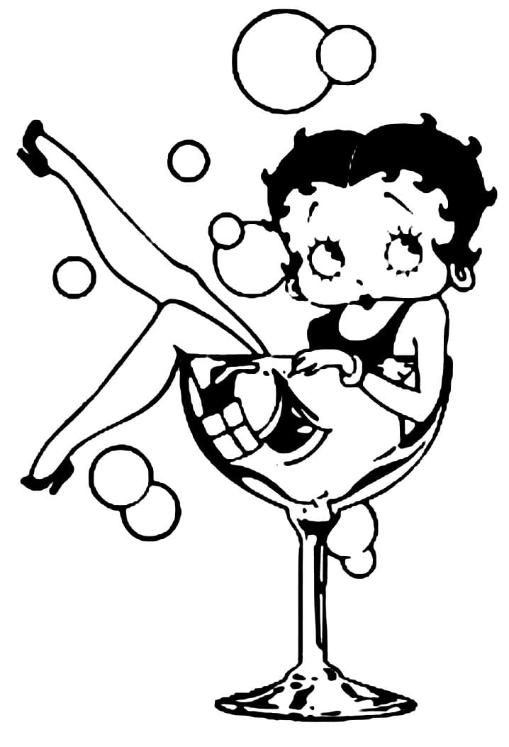 Målarbild Betty Boop Gratis