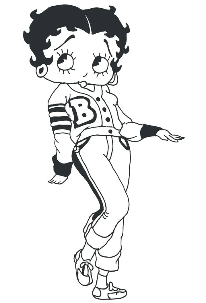 Målarbild Cool Betty Boop