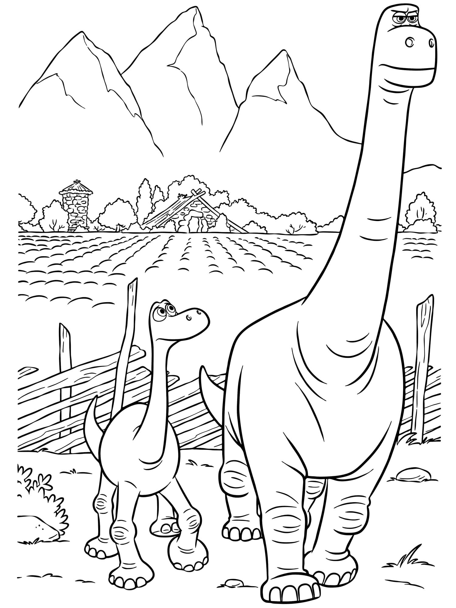 Målarbild Den Gode Dinosaurien 5