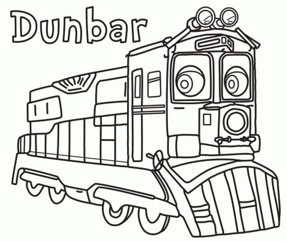 Målarbild Dunbar från Chuggington