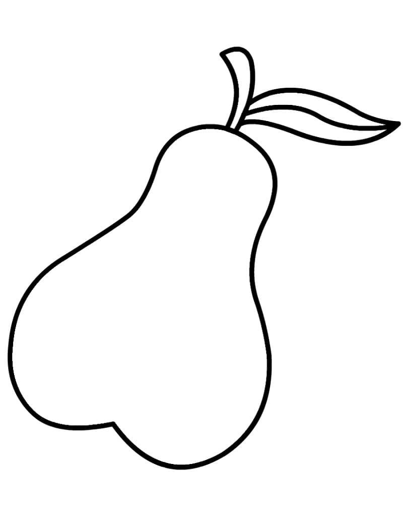Målarbild Ett Enkelt Päron