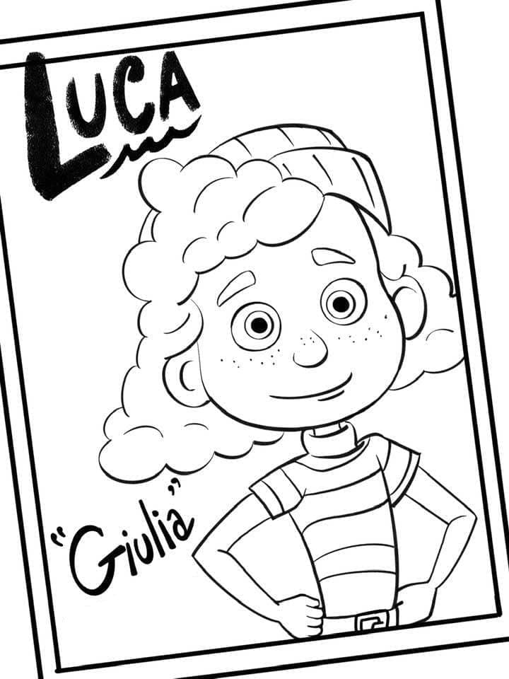 Målarbild Giulia från Luca