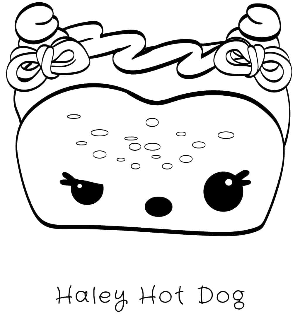 Målarbild Haley Hot Dog från Num Noms