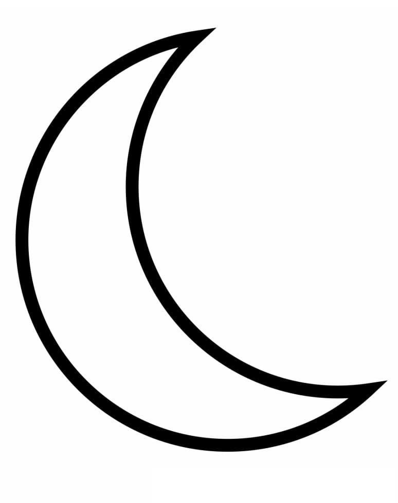 Målarbild Halvmåne