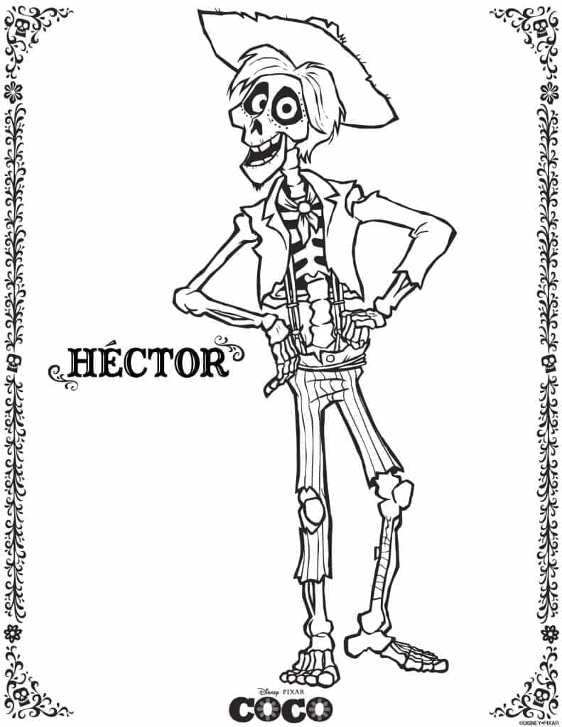 Målarbild Héctor från Disney Coco