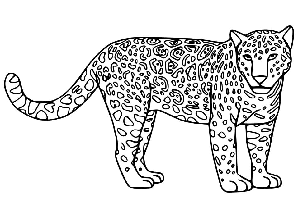 Målarbild Jaguar 1