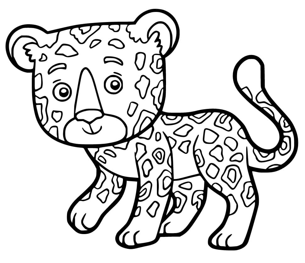 Målarbild Lilla Jaguar