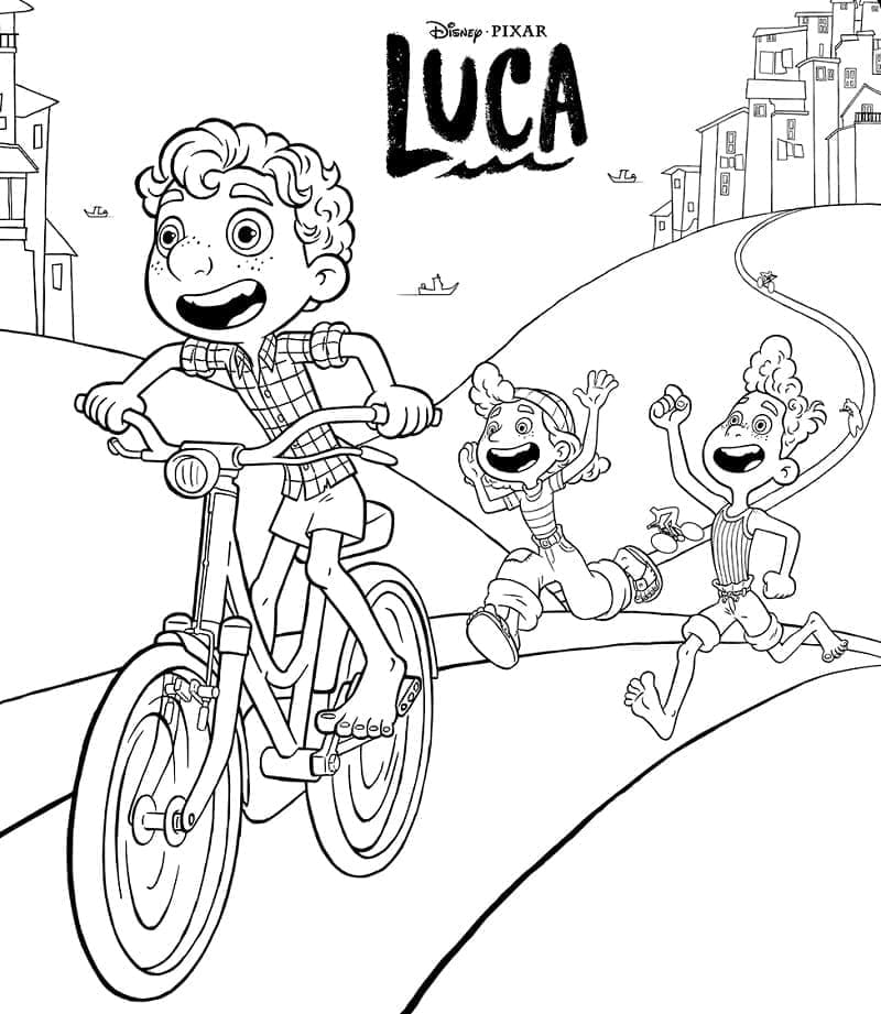 Målarbild Luca och Vänner