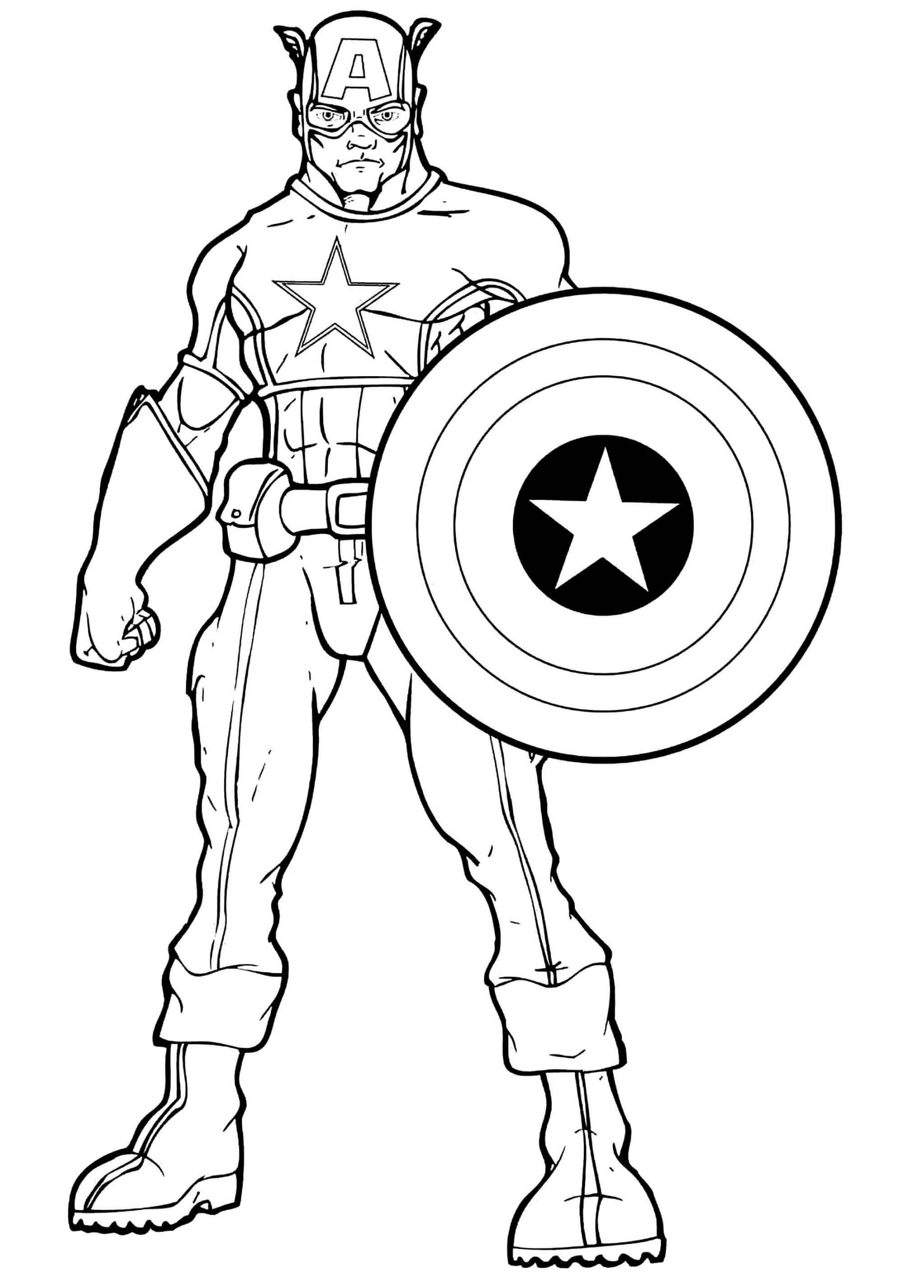 Målarbilder Captain America