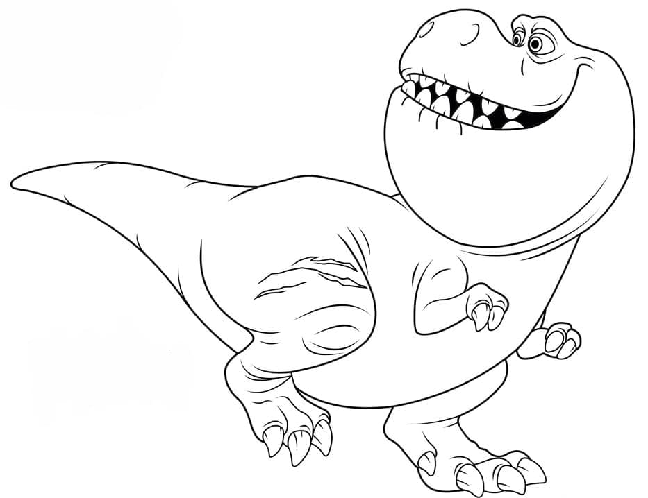 Målarbild Nash från Den Gode Dinosaurien