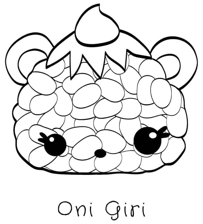 Målarbild Oni Giri från Num Noms