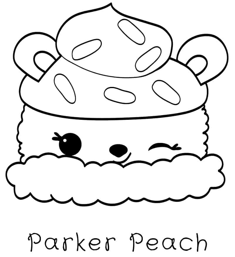 Målarbild Parker Peach från Num Noms