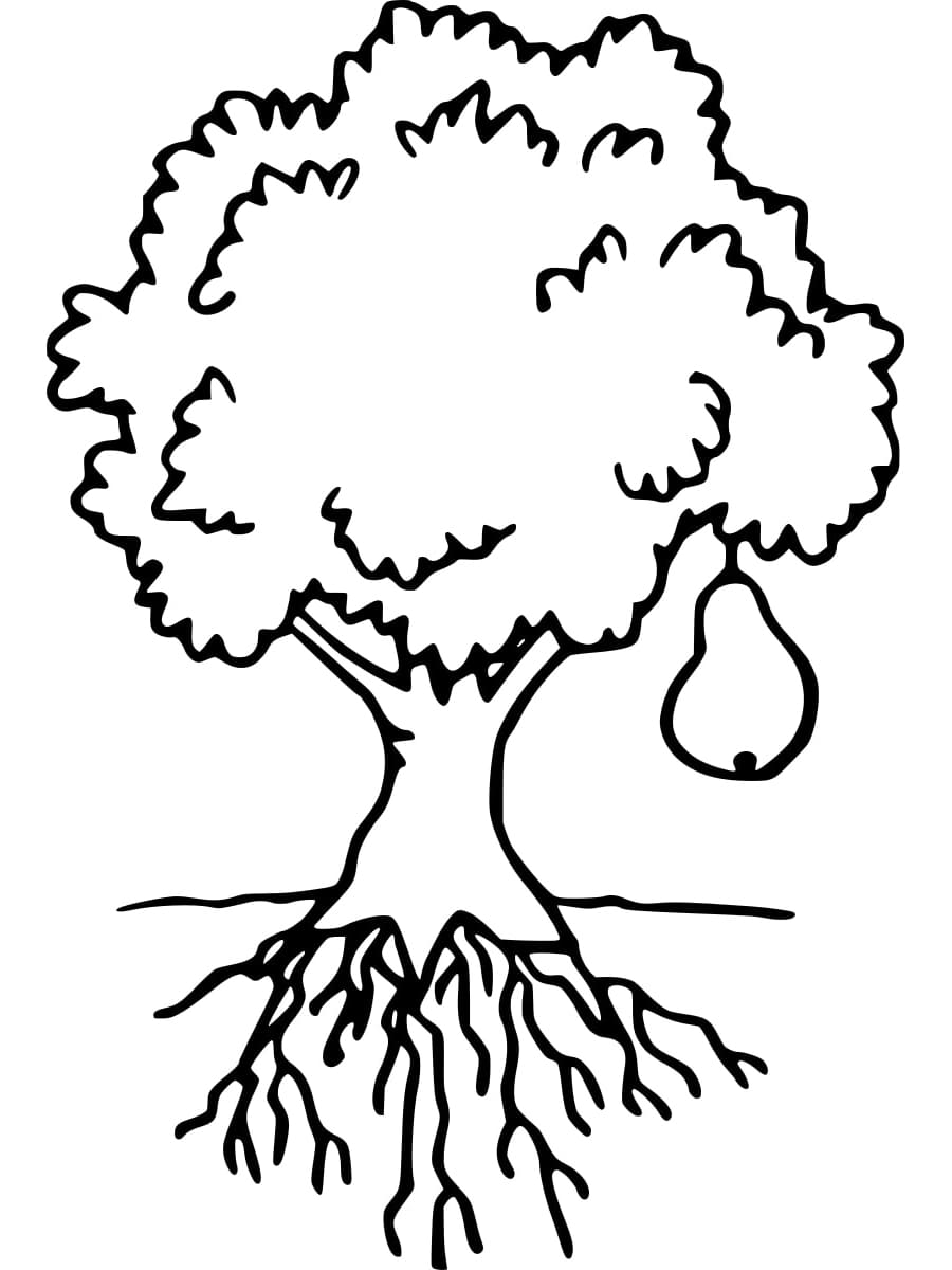 Målarbild Päronträd
