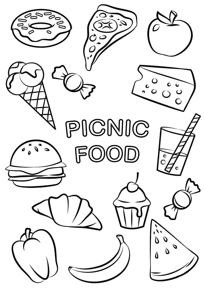 Målarbild Picknickmat