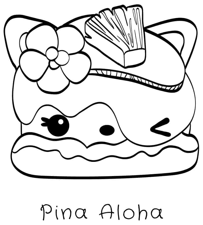 Målarbild Pina Aloha från Num Noms