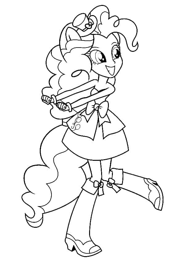 Målarbild Pinkie Pie från My Little Pony Equestria Girls