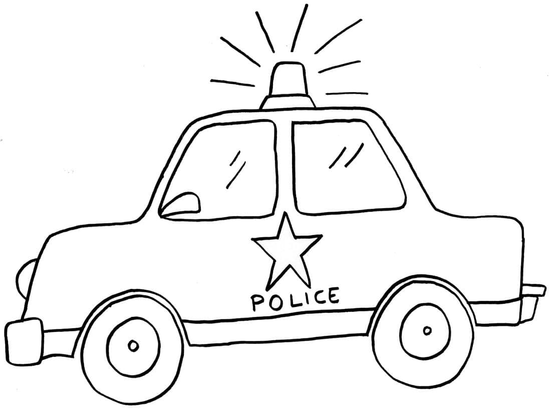 Målarbild Polisbil 5