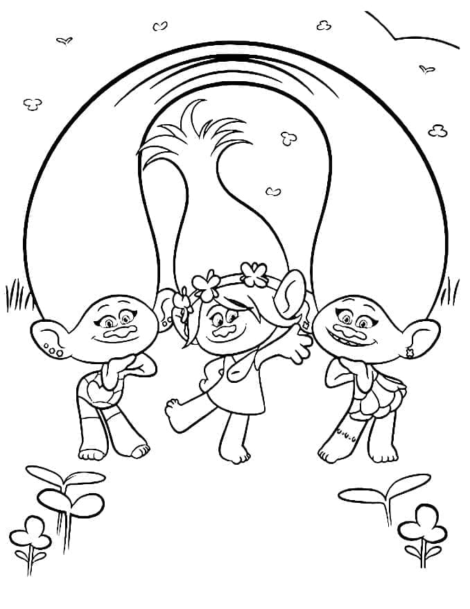 Målarbild Poppy, Satin och Chenille från Trolls