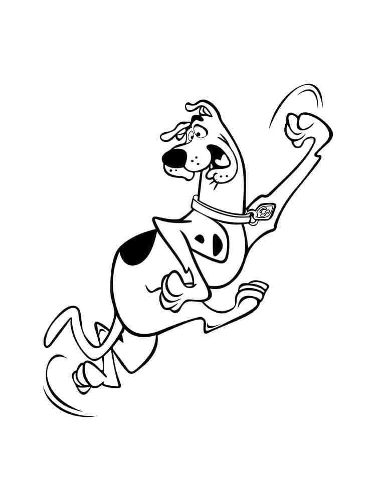 Målarbild Rädd Scooby Doo