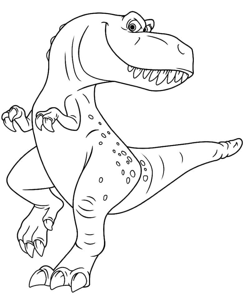 Målarbild Ramsey från Den Gode Dinosaurien