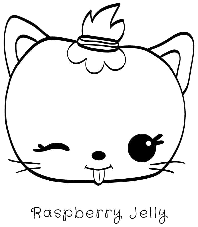 Målarbild Raspberry Jelly från Num Noms
