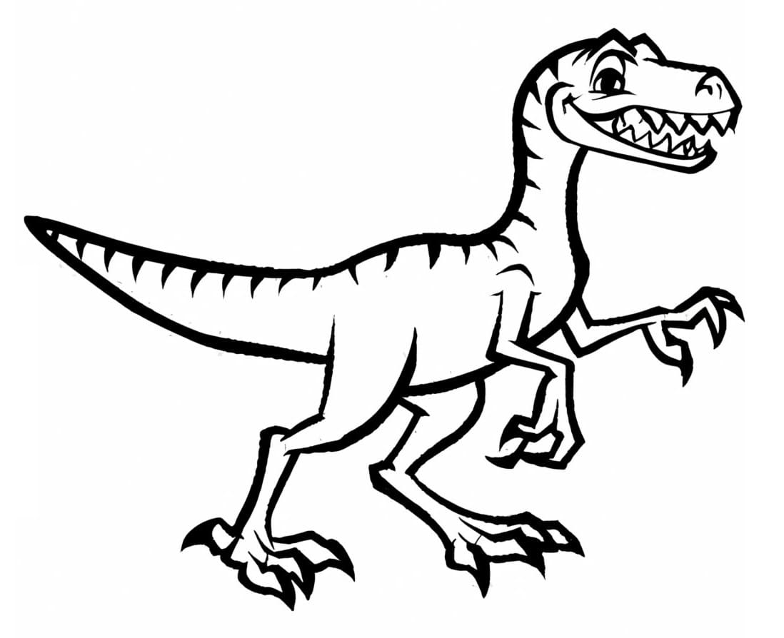 Målarbilder Velociraptor