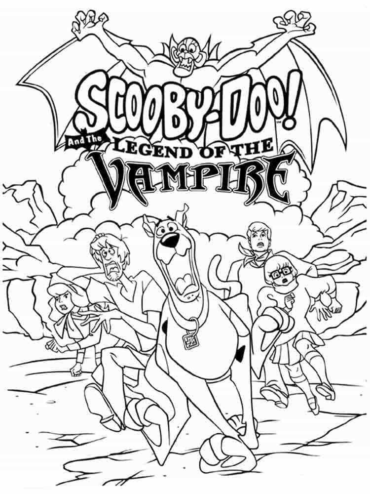 Målarbild Scooby-Doo och Legenden om Vampyren