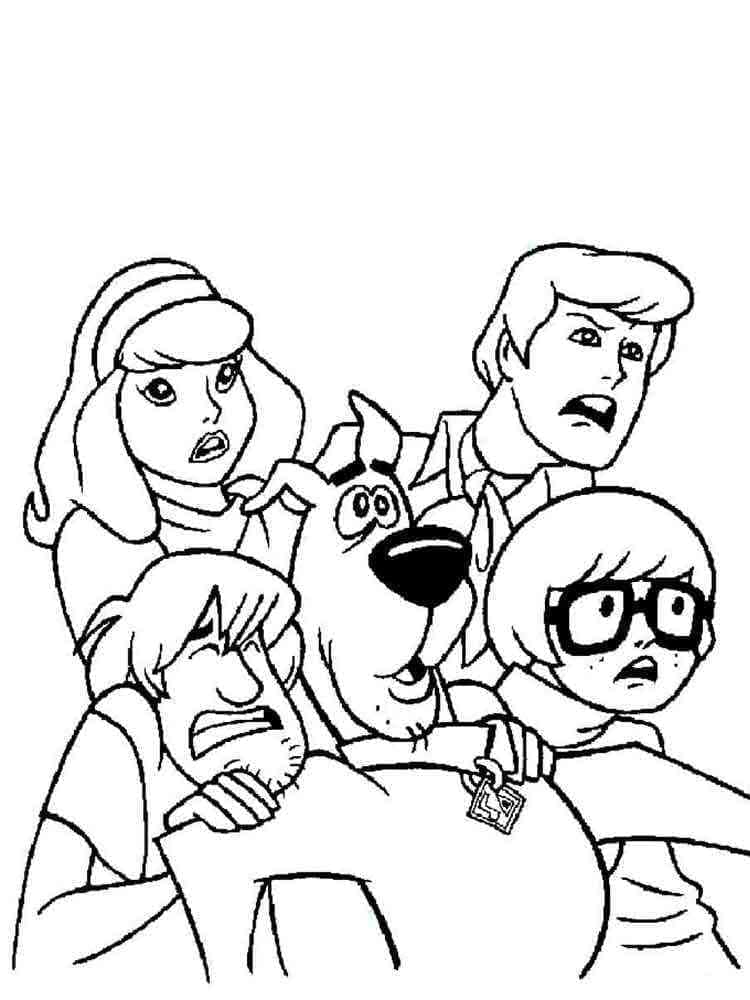 Målarbild Scooby Doo och Vänner
