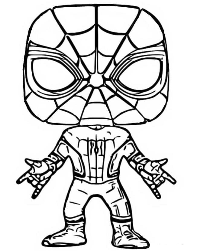 Målarbild Spider Man Funko Pop