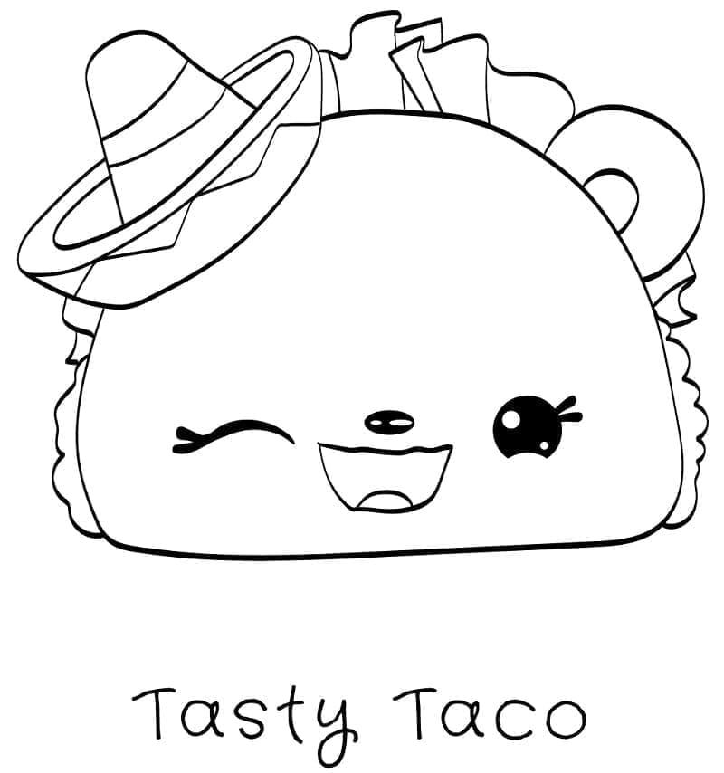 Målarbild Tasty Taco från Num Noms