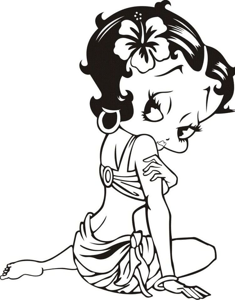 Målarbild Underbar Betty Boop