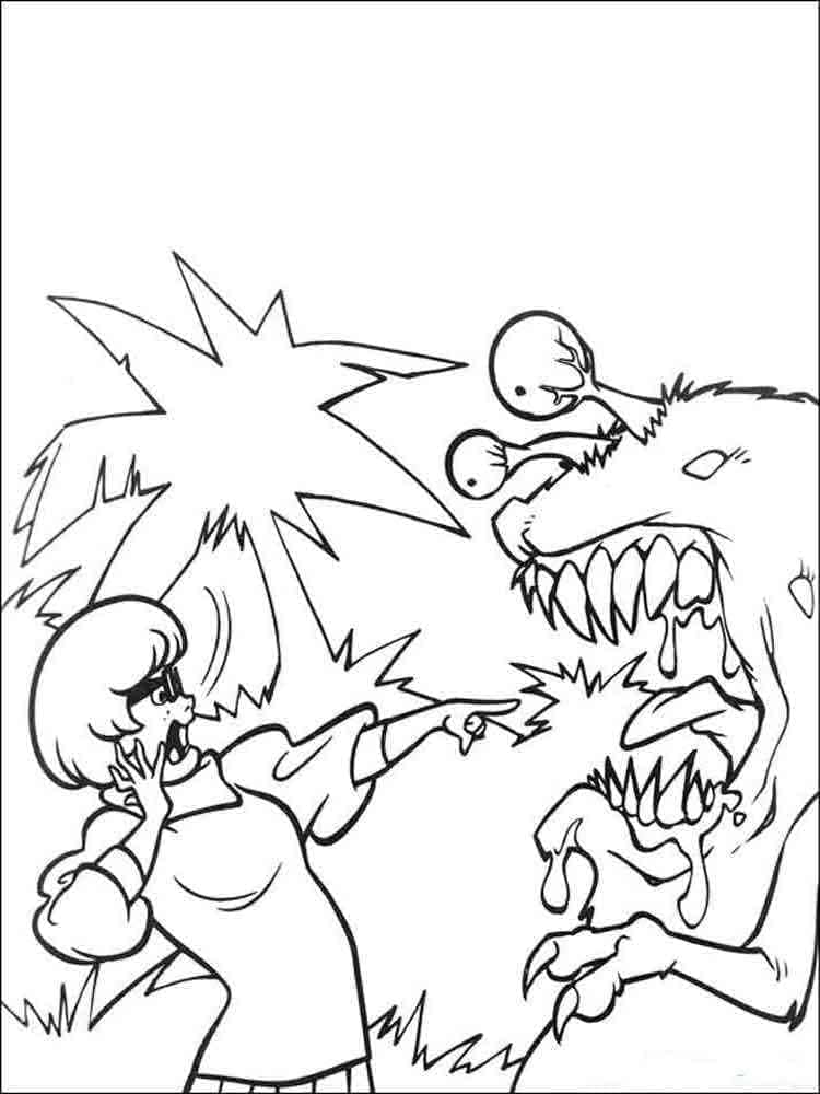Målarbild Velma Dinkley och Monster