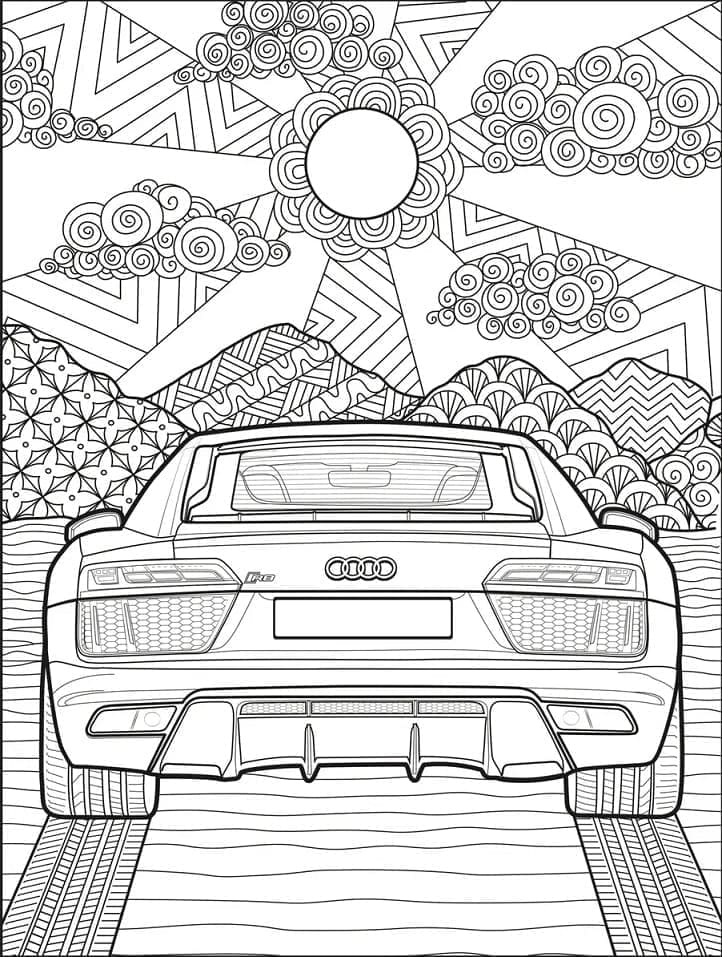 Målarbild Audi för Barn