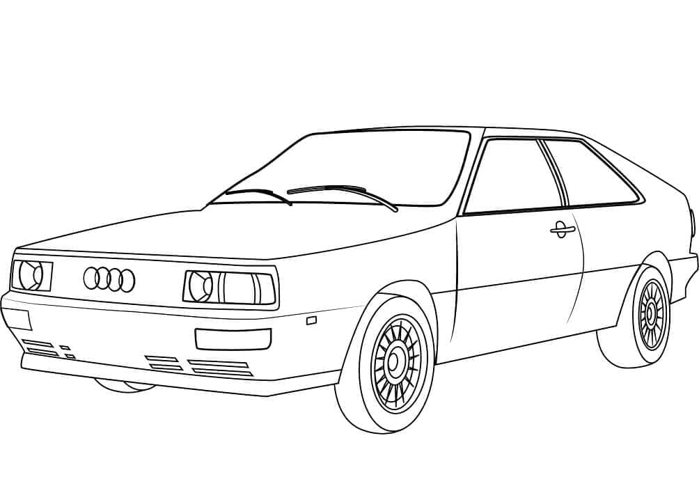 Målarbild Audi Quattro Bil